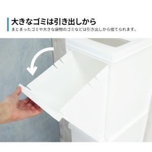 ゴミ箱 ユニード 多段スリムペール3段 30L...の詳細画像5