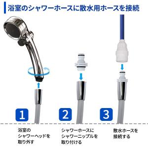 タカギ シャワーニップル GWA66WH | ...の詳細画像2