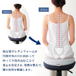 お医者さんの円座クッション ブルーグレー AP...の詳細画像2