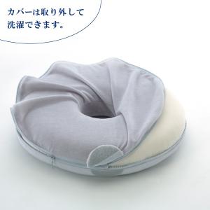 お医者さんの円座クッション ブルーグレー AP...の詳細画像5