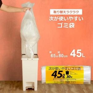 次が使いやすいゴミ袋 45L 1ロール(30枚分...の商品画像