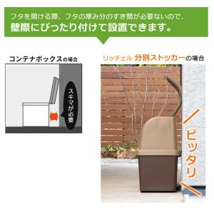 リッチェル ゴミ箱 屋外 大容量 TU分別スト...の詳細画像5