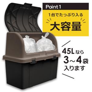 リッチェル ゴミ箱 屋外 大容量 屋外ストッカ...の詳細画像3