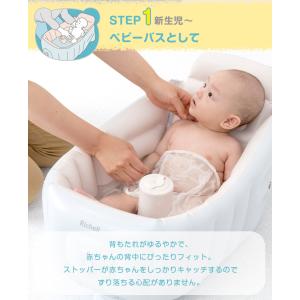 リッチェル ふかふかベビーバス ステップアップ...の詳細画像3
