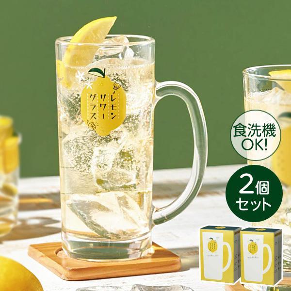 ペアセット レモンサワージョッキ（目安つき） 2個セット435ml P-06431-J425 ｜ 檸...
