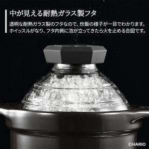 HARIO ハリオ フタがガラスのご飯釜 (1...の詳細画像3