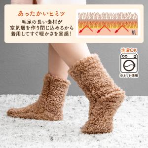 ルームソックス 極暖 足先が出せる ショートカ...の詳細画像3