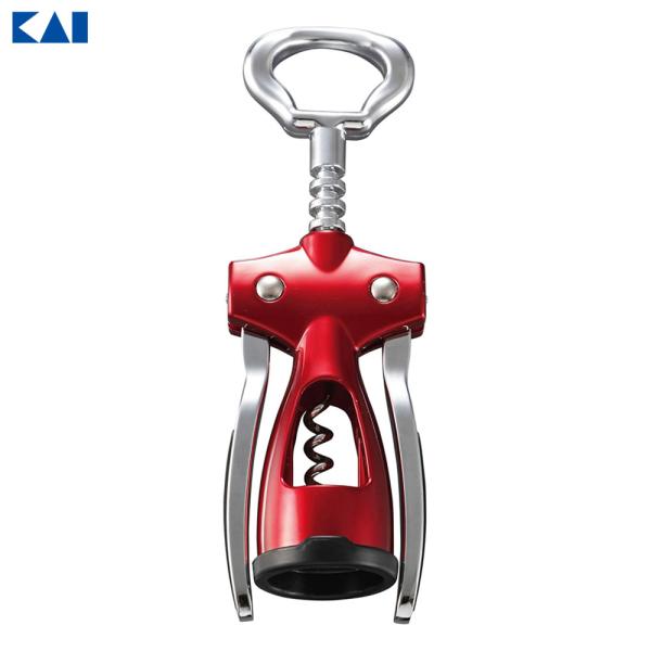 貝印 コルク抜き Kai Kitchen コルクスクリュー ウィング DH-8220 ｜ ワインオー...