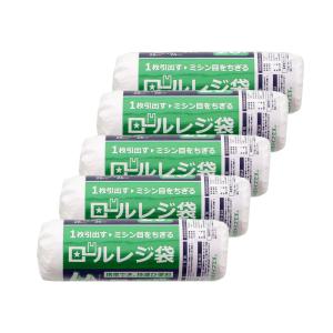 ロールレジ袋 20L 白半透明 20枚入 ×5...の詳細画像1