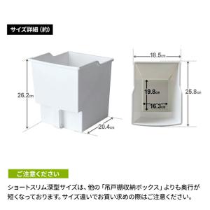 キッチン収納 吊り戸棚ボックス ショート スリ...の詳細画像4