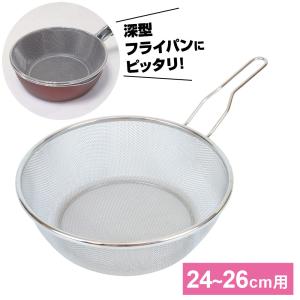 取っ手付き ザル 両手鍋用 ストレーナー 20cm・22cm兼用 茹でクック HB