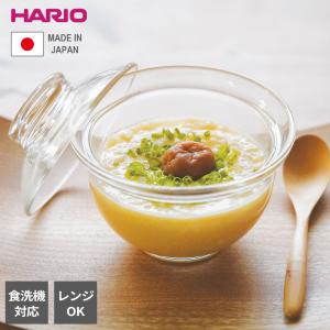 HARIO ハリオ ガラスの丼鉢 実用容量600ml GXD-600 ｜ 日本製 耐熱ガラス どんぶり 電子レンジ対応 食洗機対応 レンジ調理 フタ付｜びーんず生活雑貨デポ