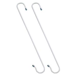 積水樹脂 S字フック 小物用品フリーフック 50cm グレー 2本入 H-50 ｜ 小物掛け 物干し竿 吊り下げ