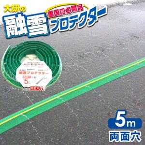 融雪ホース 大研の融雪プロテクター 10m 片面穴 グリーン KUP-10S