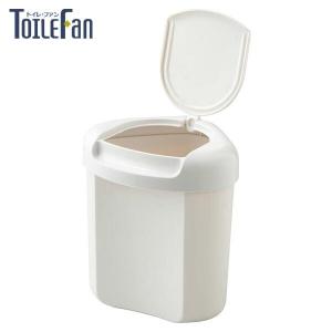 サニタリーボックス トイレファン 大型コーナーボックス ホワイト ｜ コーナーポット トイレポット トイレ用品 ごみ入れ 大きめ 角に収まる三角形