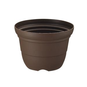 リッチェル プランター 輪鉢 カラーバリエ 輪鉢8号R コーヒーブラウン ｜ 植木鉢 プラスチック製 ガーデニング 鉢