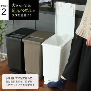 ゴミ箱 ユニード プッシュ&ペダル45...の詳細画像3