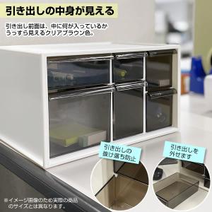 デスク周り 収納 アイケース S ホワイト/ブ...の詳細画像3