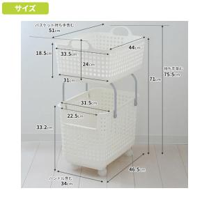 スカンジナビアスタイル ランドリーバスケット ...の詳細画像5