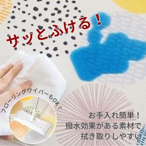 キッチンマット 拭けるインテリアマット 45×...の詳細画像2