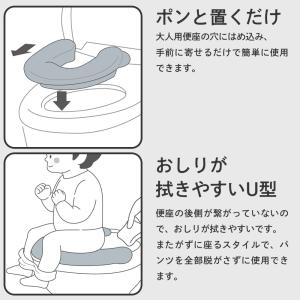 リッチェル ソフト補助便座K + 収納スタンド...の詳細画像3