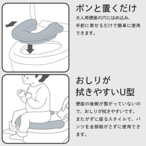 リッチェル 山崎実業 ソフト補助便座K + 収...の詳細画像4