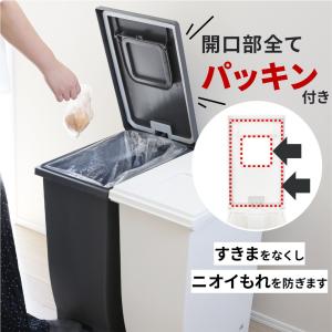 ゴミ箱 小窓 パッキン付き プッシュ&ペダル ...の詳細画像2