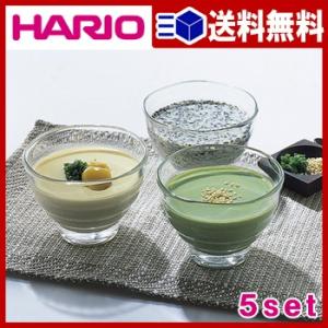 【送料無料】hario ハリオ 耐熱ガラスコップ5個セットLF557B07b000[hario]