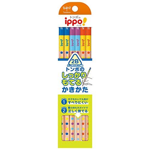 トンボ鉛筆 鉛筆 しっかりもてるかきかた 三角軸 2B 1ダース KB-EG01-2B