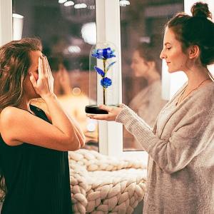 フラワーギフト ローズ 彼女への贈り物 金メッ...の詳細画像1