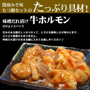もつ鍋 醤油みそ味 もつ鍋セット 2-3人前 ...の詳細画像4