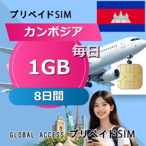 データ通信SIM カンボジア SIMカード 1G...の商品画像