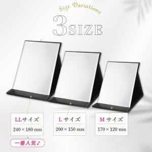 卓上ミラー 鏡 折りたたみ Mサイズ 12cm...の詳細画像4