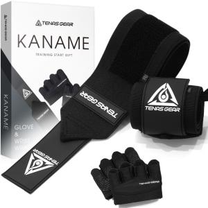 TENASGEAR カナメ【ジムトレ高コスパ2点セット】 リストラップ トレーニンググローブ 2点セット
