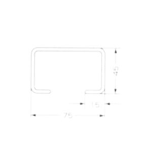 C鋼 ケーブルハンガー 4輪鉄製車輪 Cレール...の詳細画像2