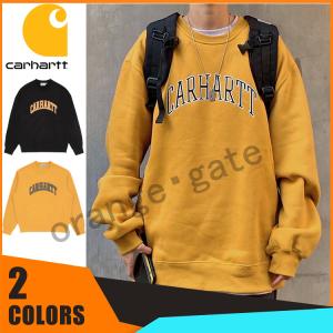 人気商品　レビューを書いて、カーハートニット帽無料贈呈　カーハート CARHARTT スウェット スウェットパーカー プルオーバー 裏起毛　ロゴ パーカー