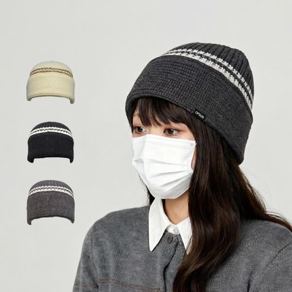 ニット帽 防寒 キャップ イヤーマフ付 ビーニー あったか  秋冬 フリーサイズ アウトドア スポー...