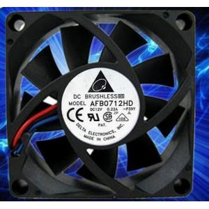 新品　DELTA　AFB0712HD 7020 7cm 12V 0.22A 3線　ファン