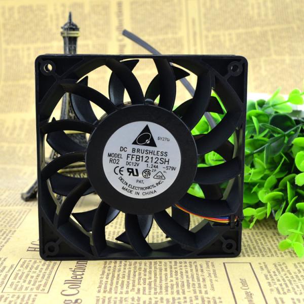 新品　DELTA　FFB1212SH 12025 12V 1.24A 12CM pwm ファン