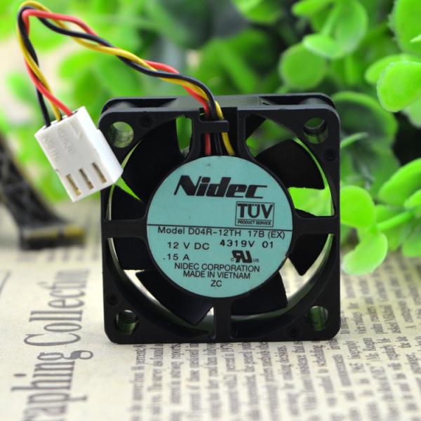新品　Nidec 4cm 4015 12V 0.15A D04R-12TH 17B ファン