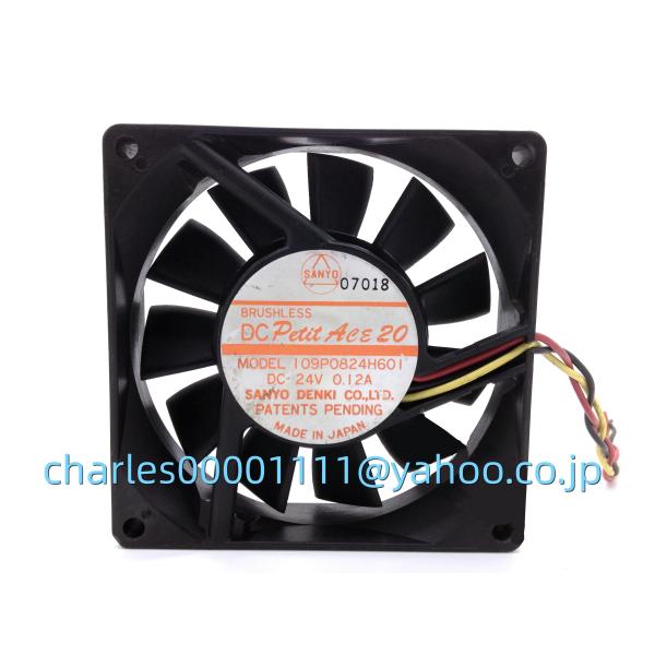 SANYO 8020 8CM 24V 0.12A 109P0824H601 ファン