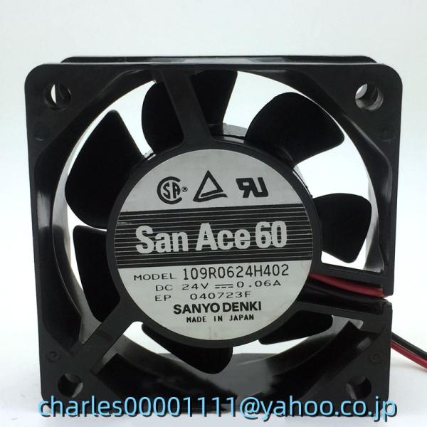 新品 Sanyo 109R0624H402 6cm6025 24V0.06A 2線 ファン