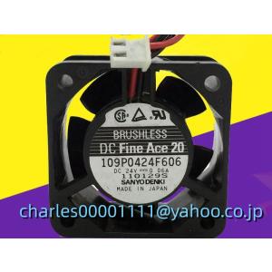 新品 SANYO 109P0424F606 4CM 24V 0.06A 40*40*20MM 冷却フ...