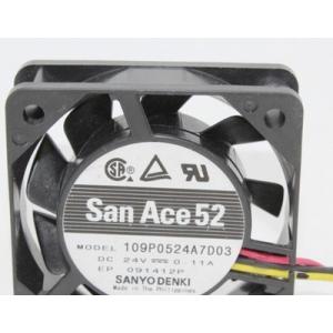 新品 SANYO SANACE52 109P0524A7D03 24V 0.11A 52*52*15...