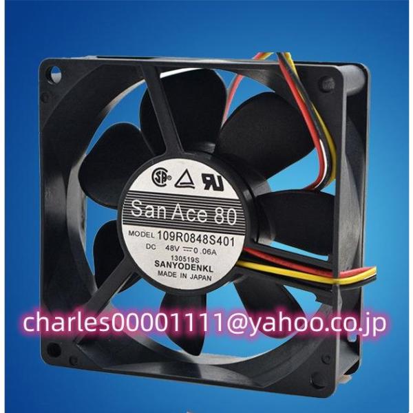 新品 SANYO 109R0848S401 48V 0.06A 8025 8CM 冷却ファン
