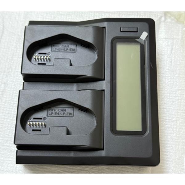 新品修理交換用 LP-E4 LC-E4N用バッテリーチャージャー 互換急速充電器EOS1DX 1DM...