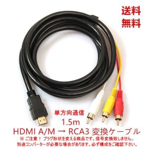 プラグ変換ケーブル HDMIケーブル から ビデオ端子 単方向