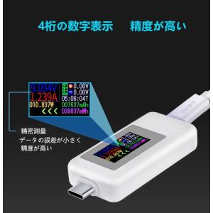 送料無料Type-C 電圧電流チェッカーテスタ...の詳細画像4