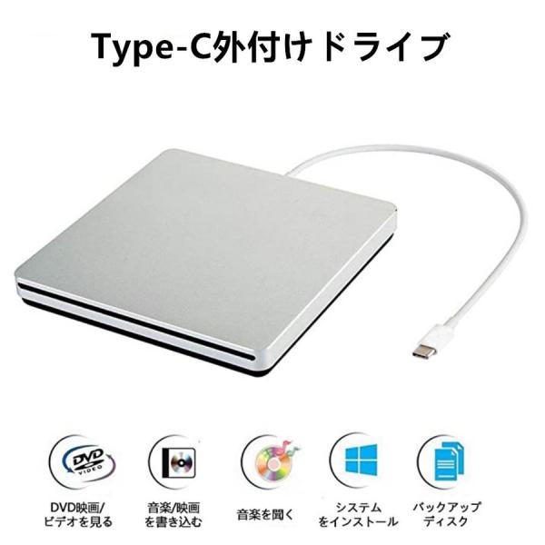 送料無料 還元割引 USB2.0 Type-C外付けCD DVDドライブプレーヤー吸込み式 超スリム...