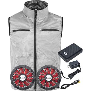 送料無料 ファン付き作業服 セット 空調作業服 作業着 扇風服 空冷服 熱中症対策 アウトドア 12V高出力 16000mAh大容量 ブラシレスモーターファン 超大風量